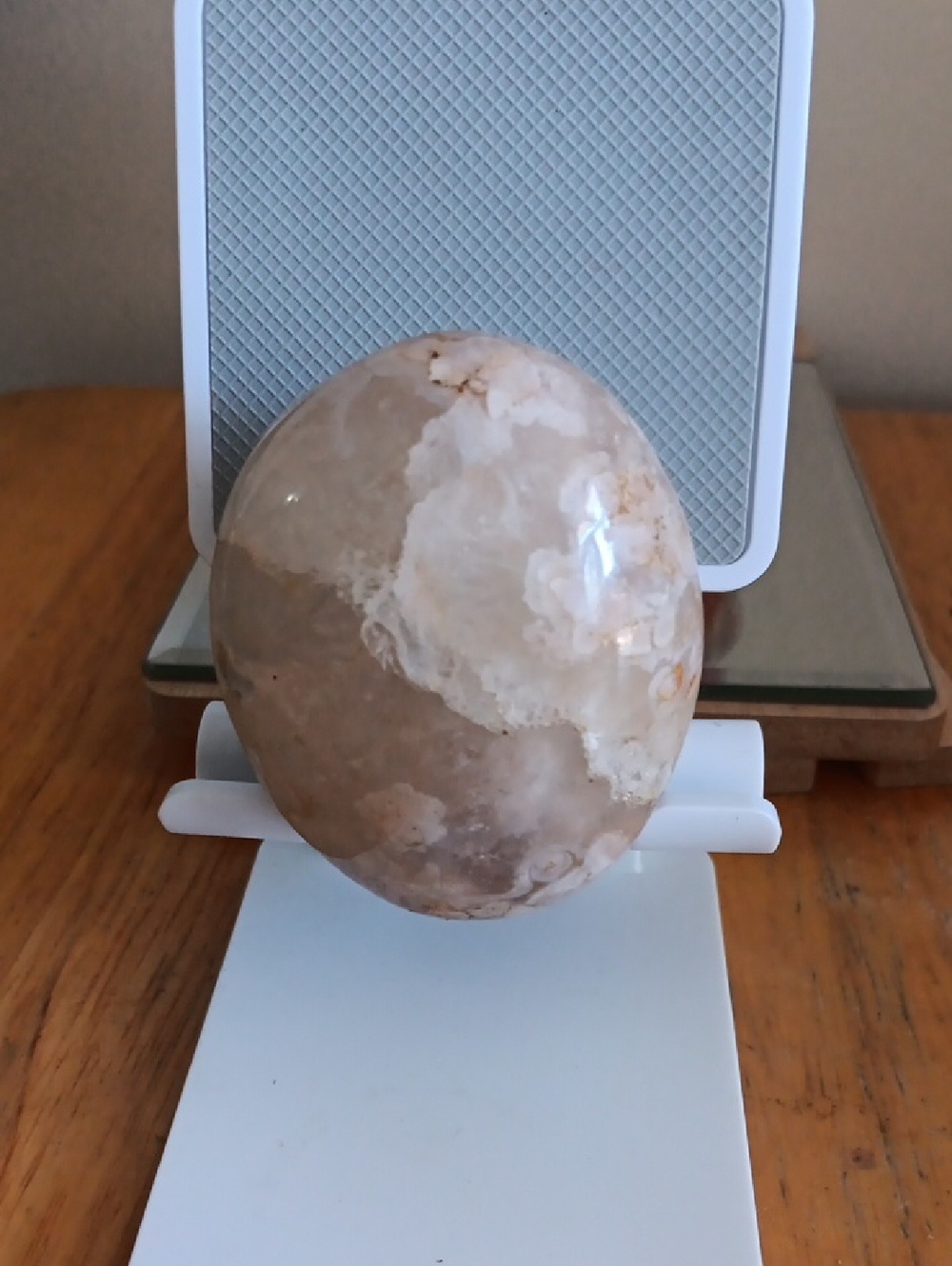 Crystal Agate Beige Egg Shaped